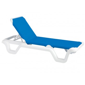 Marina Chaise Lounge without Arms - White Frame
